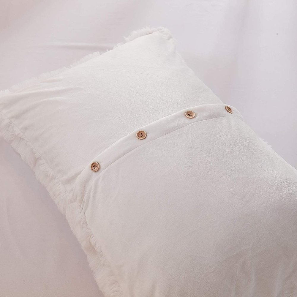 FLASH SALE $90 OFF  Shaggy Fluffy Faux Fur Duvet Cover Velvety Bedding Set - Picture 2 of 16
